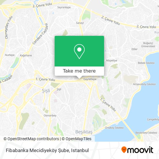 Fibabanka Mecidiyeköy Şube map