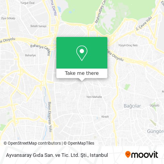 Ayvansaray Gıda San. ve Tic. Ltd. Şti. map