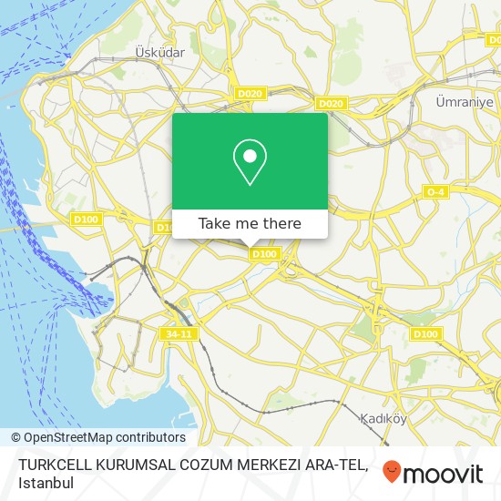 TURKCELL KURUMSAL COZUM MERKEZI ARA-TEL map