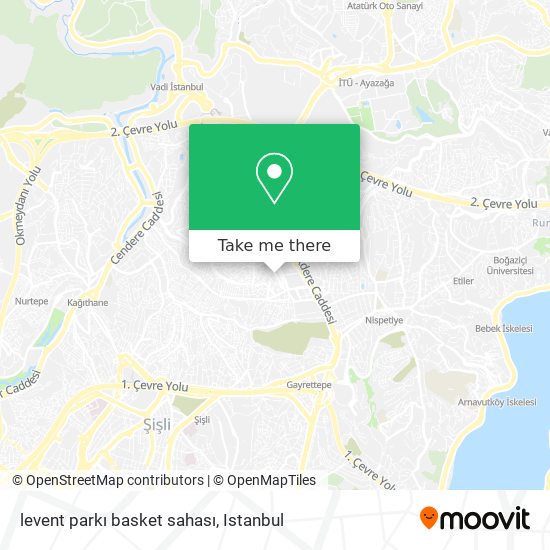 levent parkı basket sahası map
