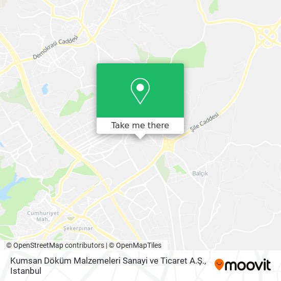 Kumsan Döküm Malzemeleri Sanayi ve Ticaret A.Ş. map