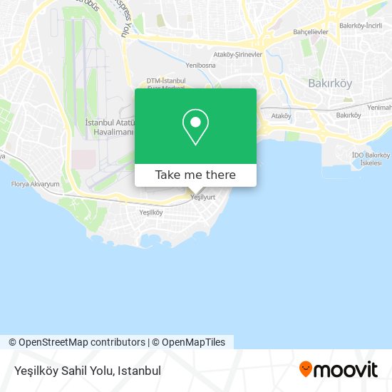 Yeşilköy Sahil Yolu map