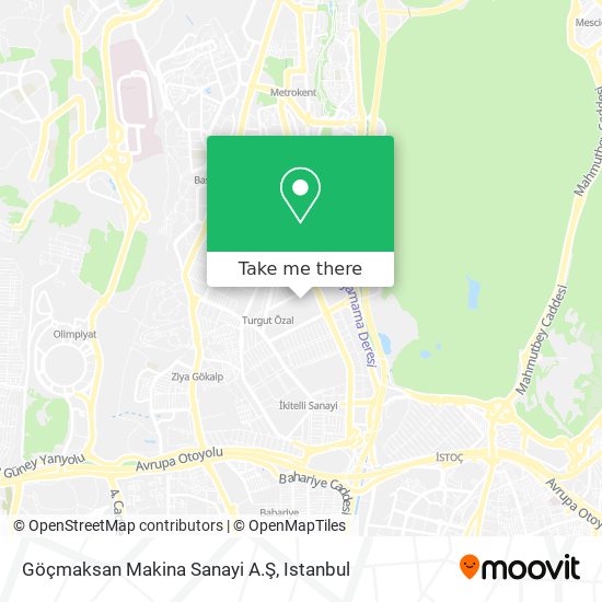Göçmaksan Makina Sanayi A.Ş map