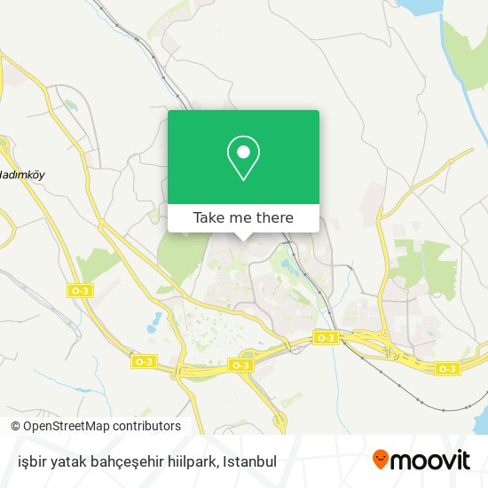 how to get to isbir yatak bahcesehir hiilpark in basaksehir by bus or cable car