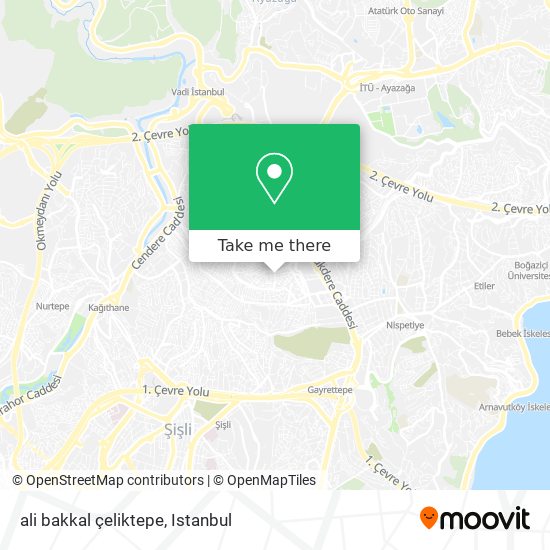 ali bakkal çeliktepe map