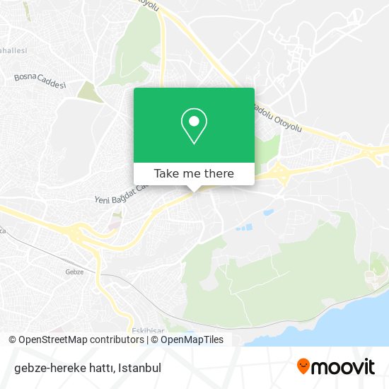 gebze-hereke hattı map