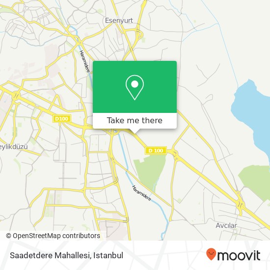 Saadetdere Mahallesi map