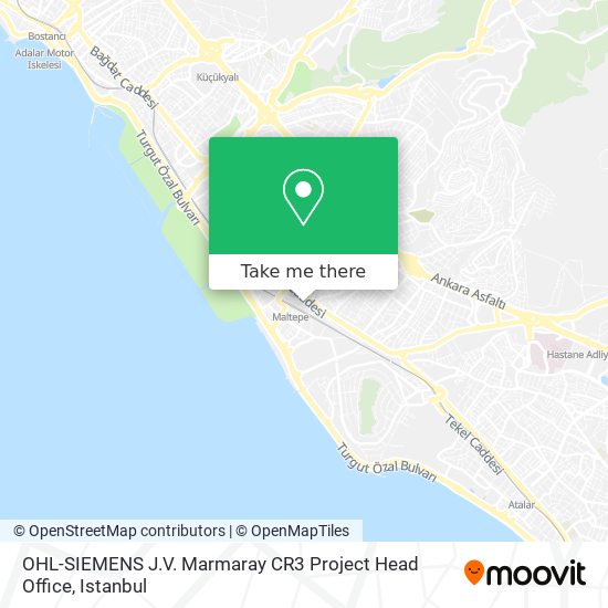 OHL-SIEMENS J.V. Marmaray CR3 Project Head Office map