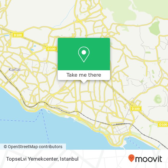TopseLvi Yemekcenter map