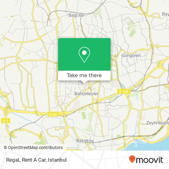 RegaL Rent A Car map