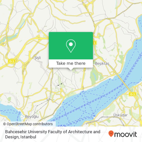 Bahcesehir University Faculty of Architecture and Design map