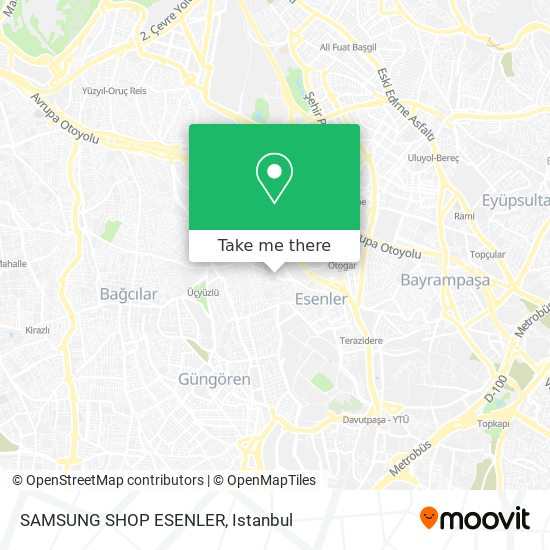 SAMSUNG SHOP ESENLER map