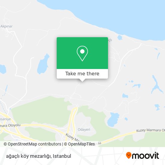 ağaçlı köy mezarlığı map