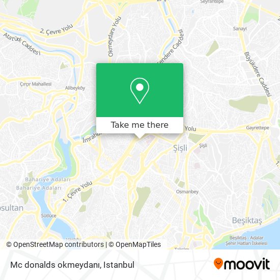 Mc donalds okmeydanı map