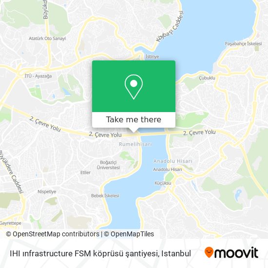 IHI ınfrastructure FSM köprüsü şantiyesi map