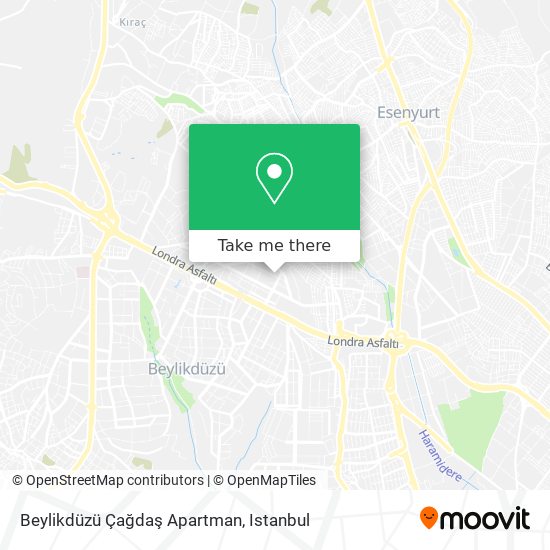 Beylikdüzü Çağdaş Apartman map