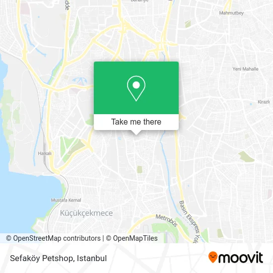 Sefaköy Petshop map
