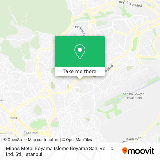 Mibos Metal Boyama İşleme Boyama San. Ve Tic. Ltd. Şti. map