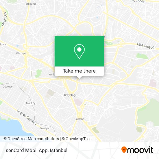 senCard Mobil App map