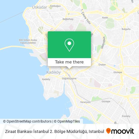 Ziraat Bankası İstanbul 2. Bölge Müdürlüğü map