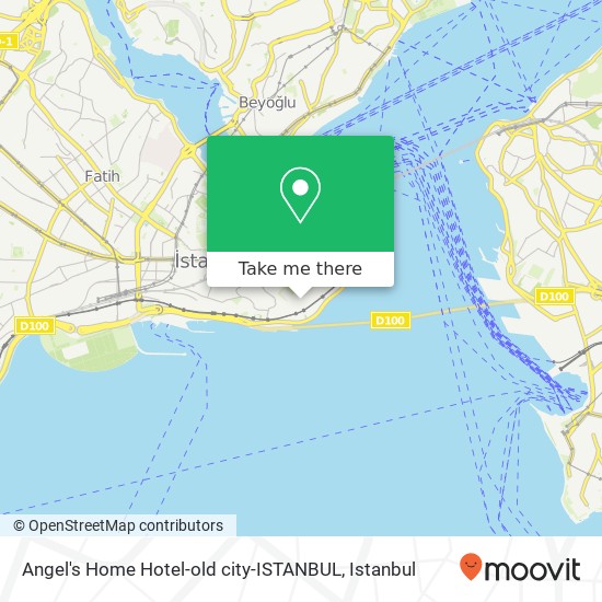 Angel's Home Hotel-old city-ISTANBUL map