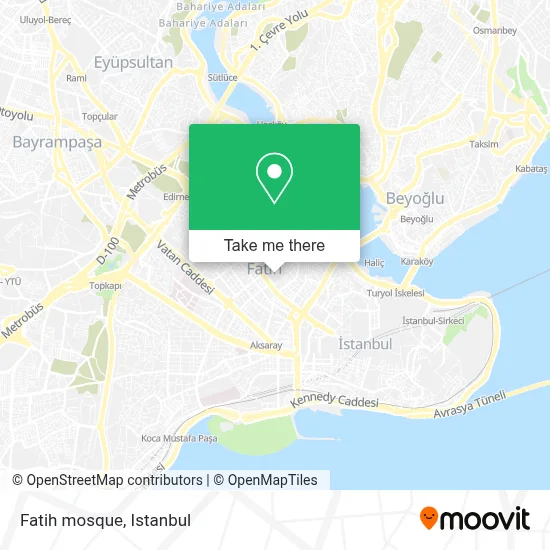 Fatih mosque map