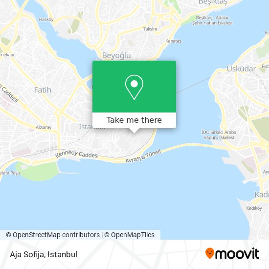 how to get to aja sofija in fatih by bus metro tram train or cable car