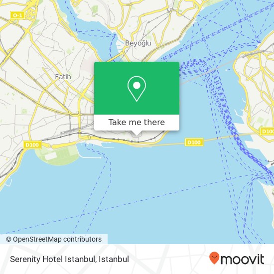 Serenity Hotel Istanbul map