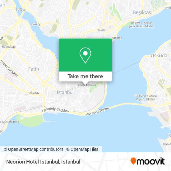 Neorion Hotel Istanbul map