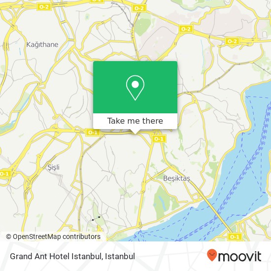 Grand Ant Hotel Istanbul map