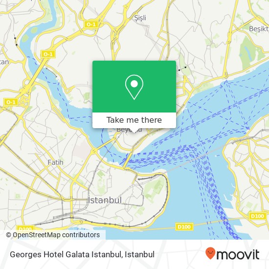 Georges Hotel Galata Istanbul map