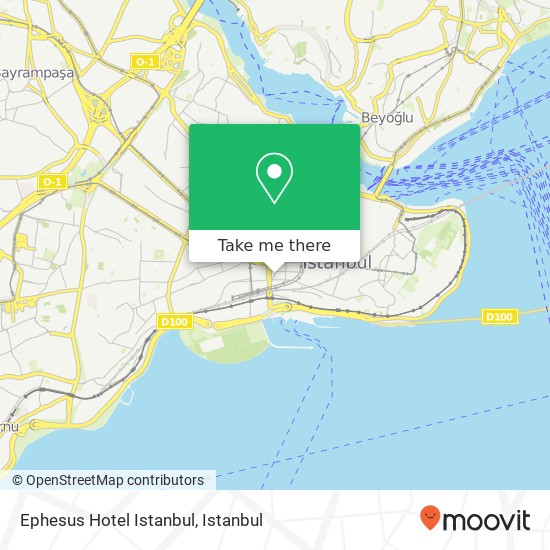 Ephesus Hotel Istanbul map