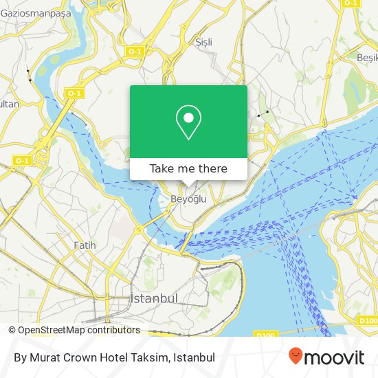 By Murat Crown Hotel Taksim map