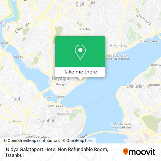 Nidya Galataport Hotel Non Refundable Room map