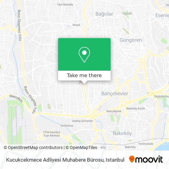 Kucukcekmece Adliyesi Muhabere Bürosu map