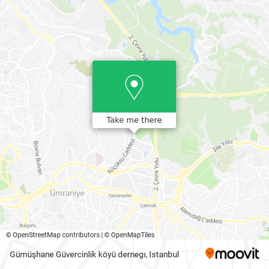 Gümüşhane Güvercinlik köyü dernegı map