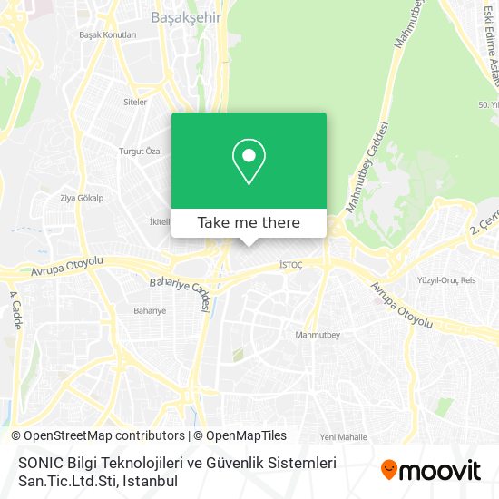 SONIC Bilgi Teknolojileri ve Güvenlik Sistemleri San.Tic.Ltd.Sti map