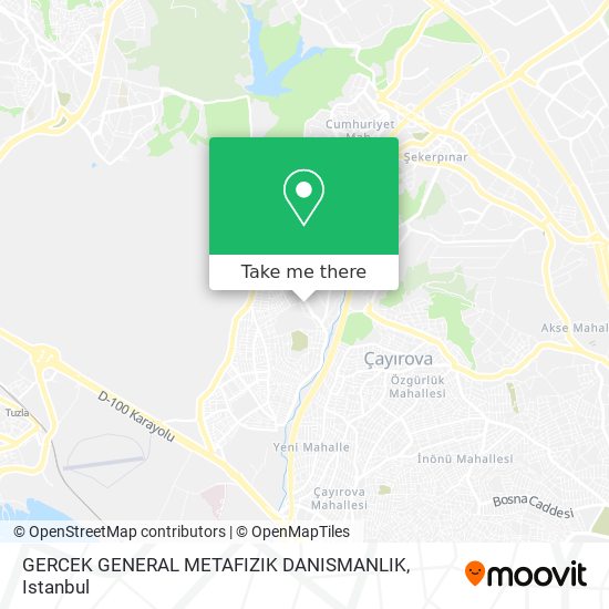 GERCEK GENERAL METAFIZIK DANISMANLIK map