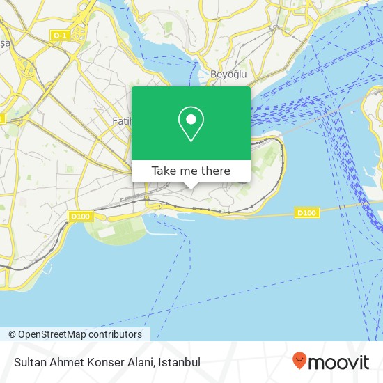 Sultan Ahmet Konser Alani map