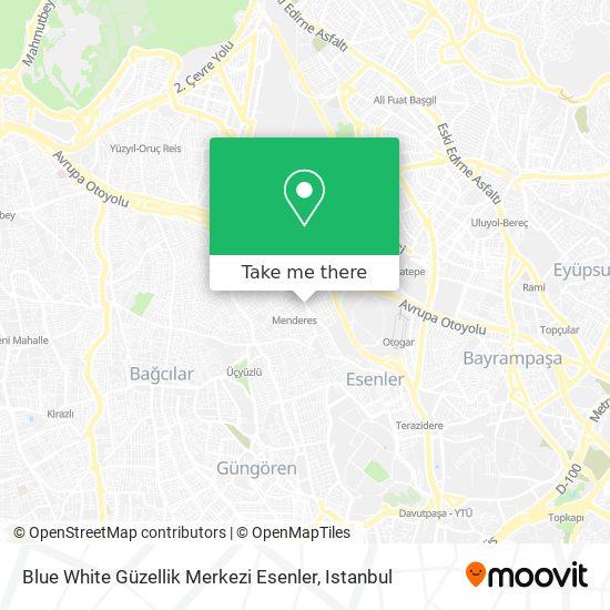 Blue White Güzellik Merkezi Esenler map