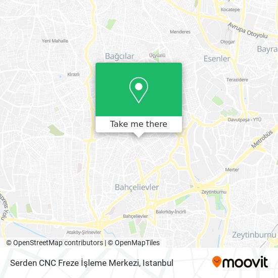 Serden CNC Freze İşleme Merkezi map