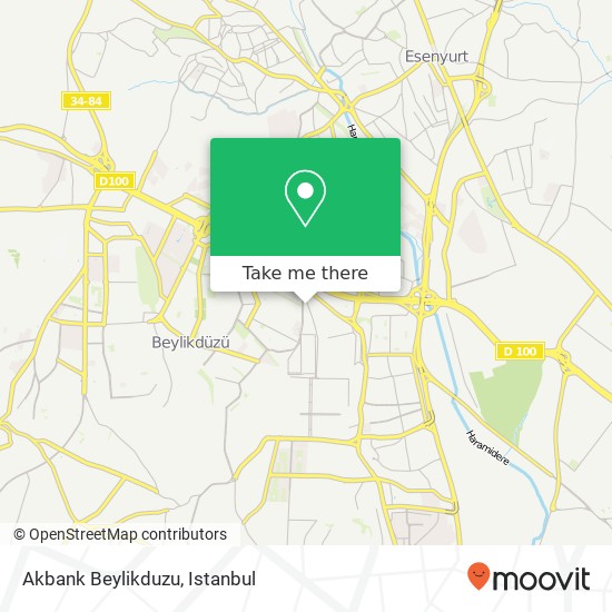 Akbank Beylikduzu map