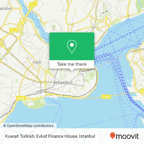 Kuwait Turkish, Evkaf Finance House map