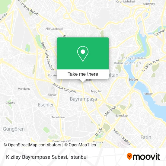 Kizilay Bayrampasa Subesi map