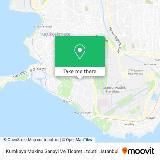 Kumkaya Makina Sanayi Ve Ticaret Ltd.sti. map
