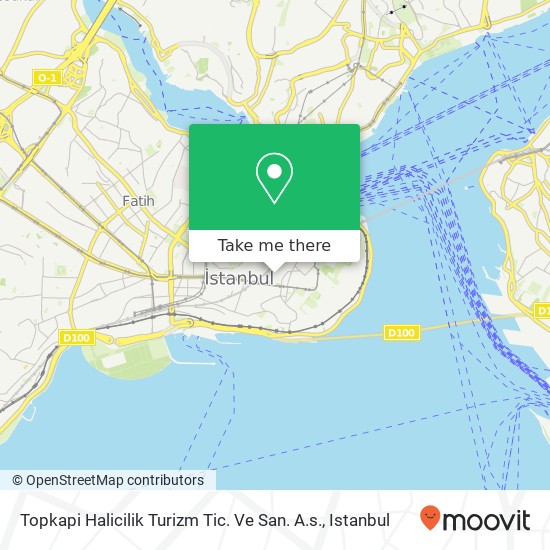 Topkapi Halicilik Turizm Tic. Ve San. A.s. map