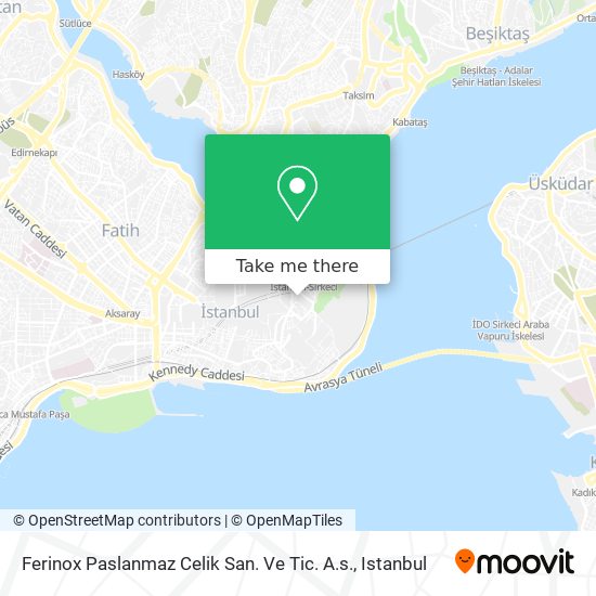 Ferinox Paslanmaz Celik San. Ve Tic. A.s. map