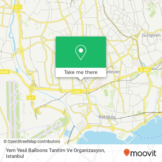 Yem Yesil Balloons Tanitim Ve Organizasyon map