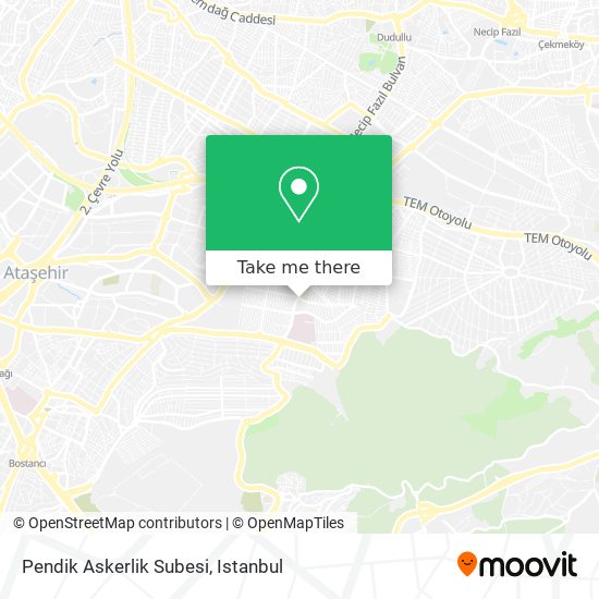 Pendik Askerlik Subesi map