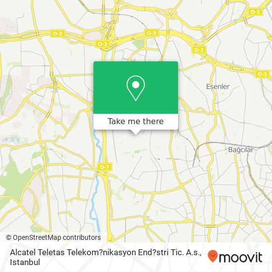 Alcatel Teletas Telekom?nikasyon End?stri Tic. A.s. map
